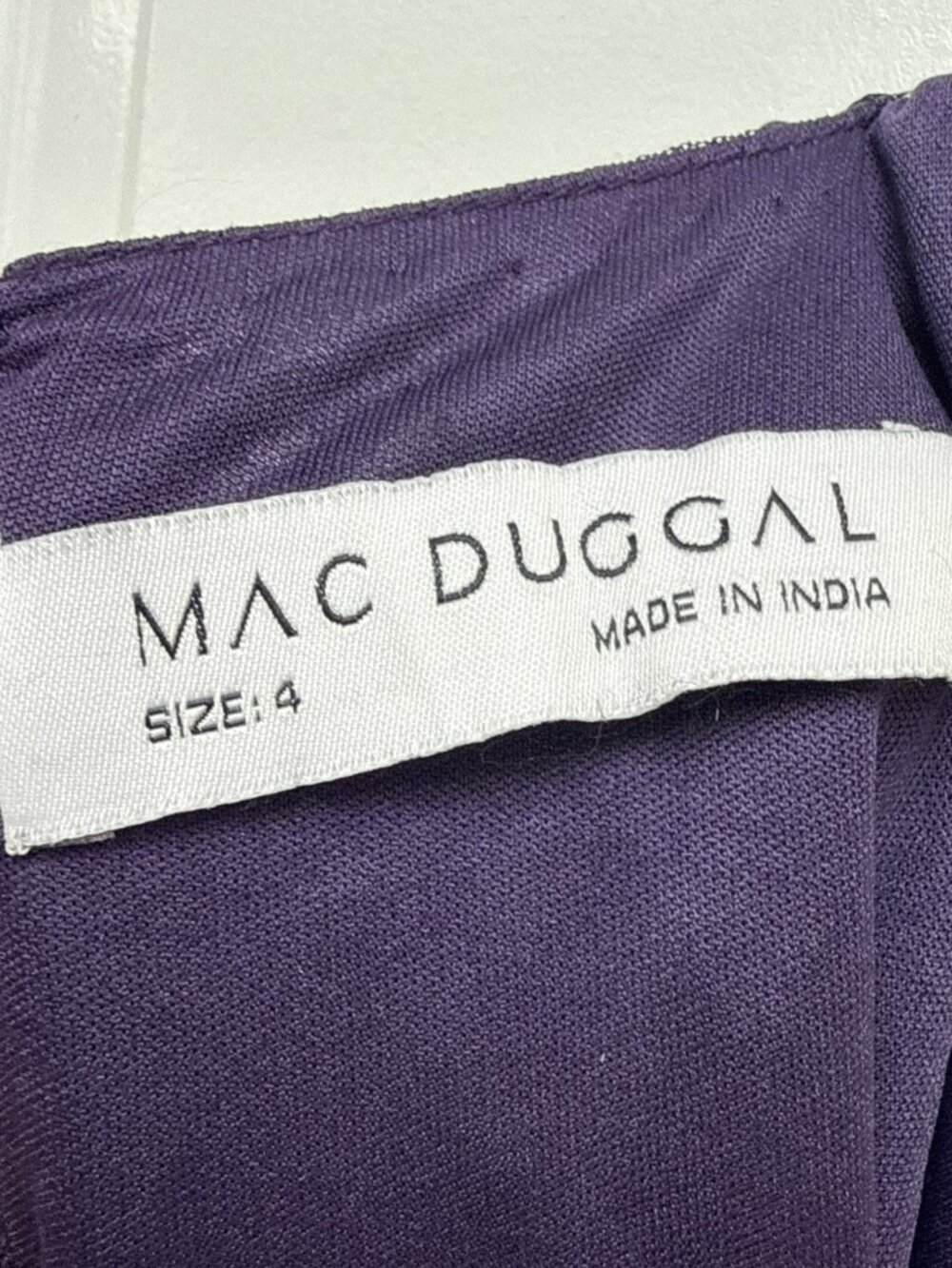 Mac Duggal Size 4 Purple 10791 Sequined Long Sleeve Column Gown Dress Formal NWT - Picture 9 of 11